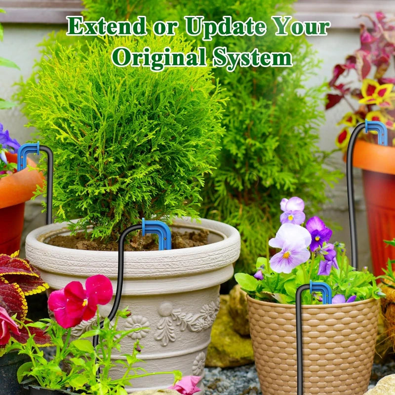 DIY solar irrigation, with a 15 meter hose garden watering system greenhouse