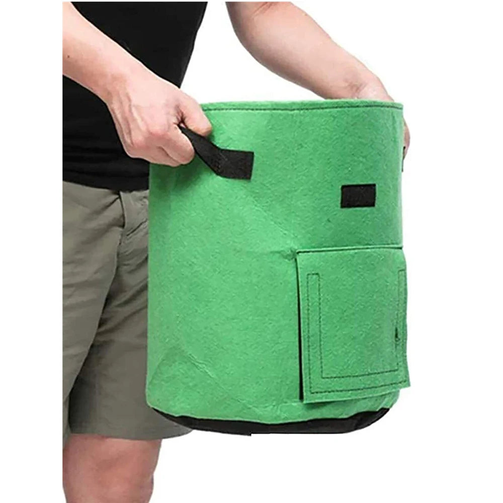 3 Size Felt plant grow bags nonwoven fabric garden potato pot greenhouse