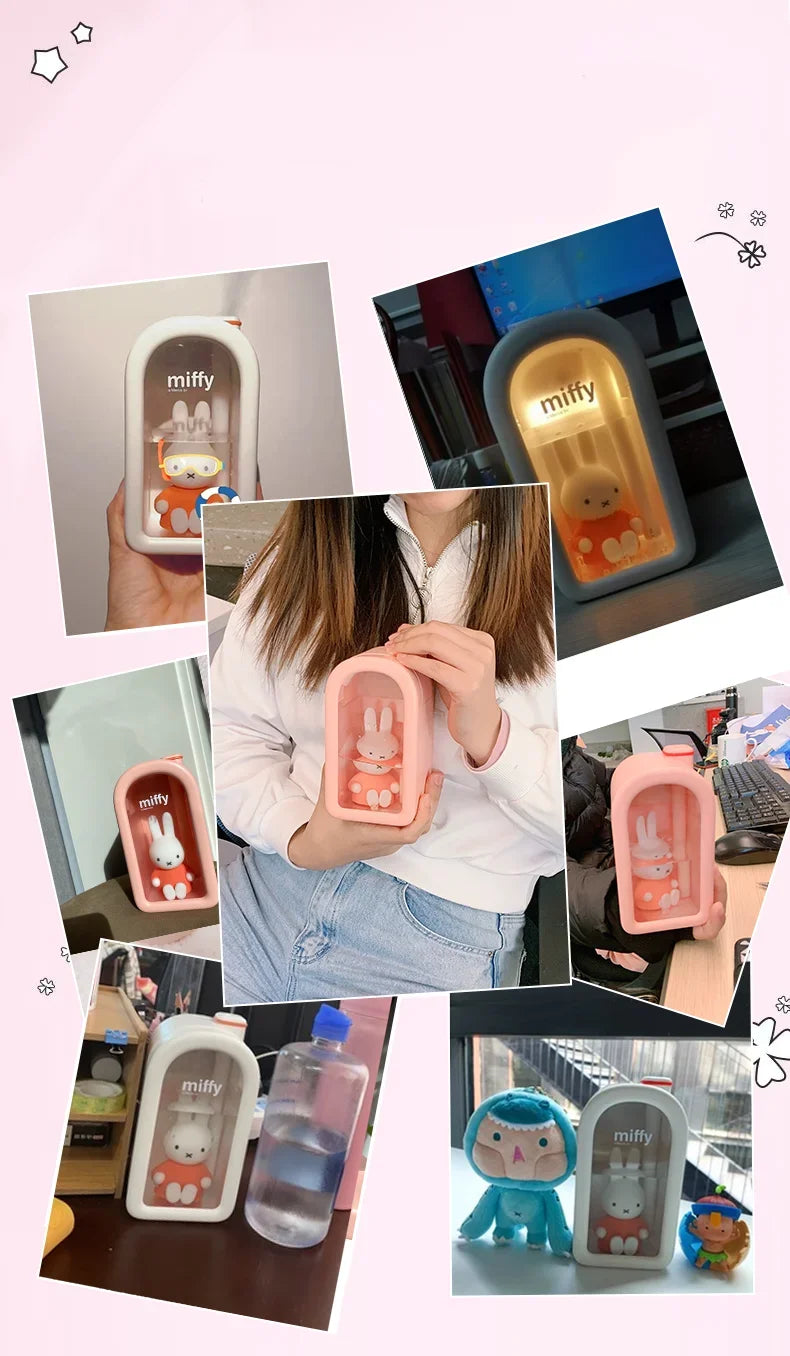 Cool Mist Humidifier Cute with Night Light USB Portable Air Humidifier