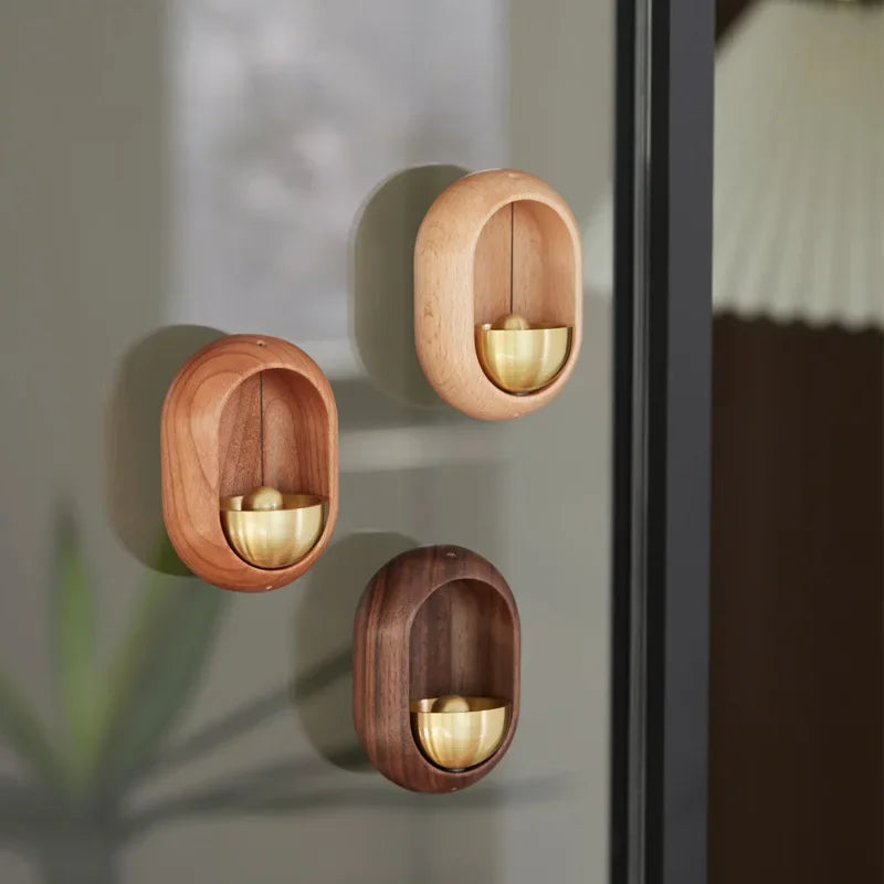 Wooden Wind Chimes Wireless  Doorbell Entrance Door Bell Decorative Wind Bell