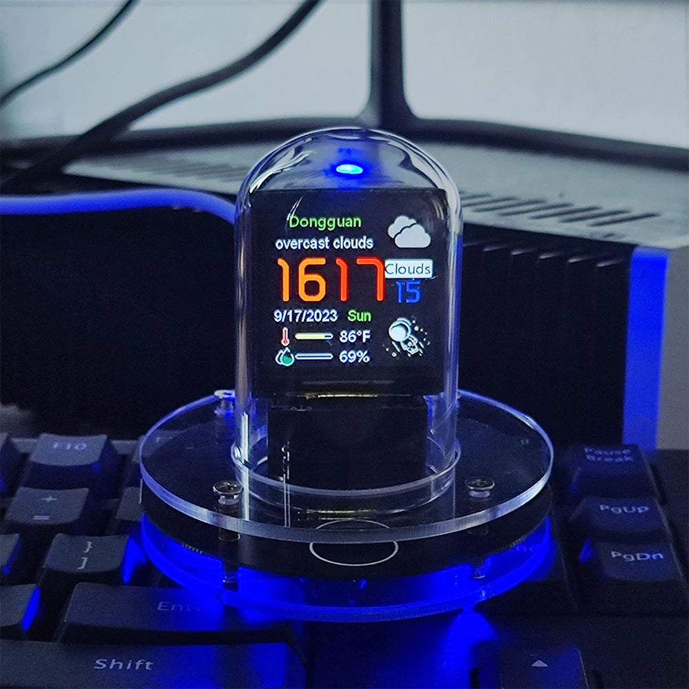 Nixie Tube Clock Smart Wifi Glow Diy Tube Clocks Cyberpunk Style Digital Table Clock