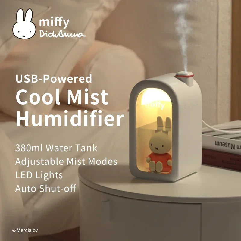 Cool Mist Humidifier Cute with Night Light USB Portable Air Humidifier