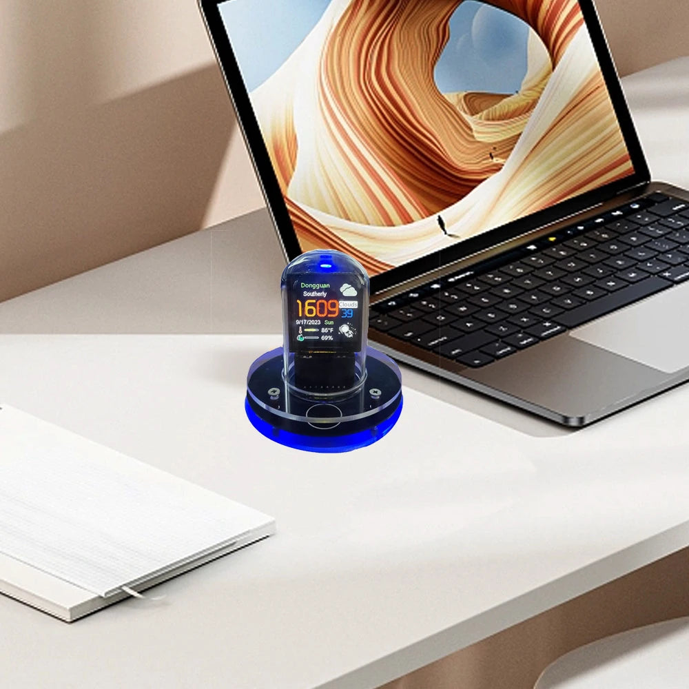 Nixie Tube Clock Smart Wifi Glow Diy Tube Clocks Cyberpunk Style Digital Table Clock